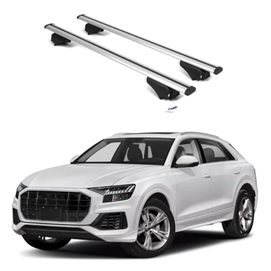 Roof Rack Cross Bars for Audi Q8 2019-2026 Aluminum Crossbars with Anti Theft Lock for Rooftop Compatible with Flush Rails - Si
Roof Rack Cross Bars for Audi Q8 2019-2026 Aluminum Crossbars with Anti Theft Lock for Rooftop Compatible with Flush Rails - Si