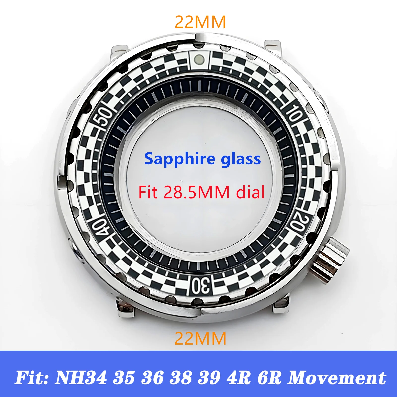 Mod Tuna Can Case Nh35 Case Sapphire Crystal Aluminum Bezel Insert Stainless Steel Watch Modified Case 
Mod Tuna Can Case Nh35 Case Sapphire Crystal Aluminum Bezel Insert Stainless Steel Watch Modified Case