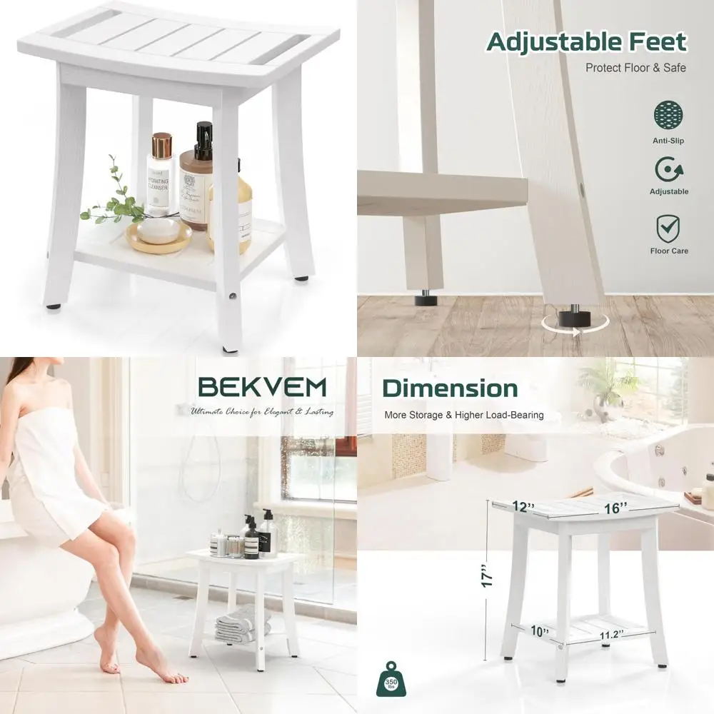 hips shower benches for inside shower, waterproof shower stool with storage shelf & adjustable feet, spa bathroom seat chair for
hips shower benches for inside shower, waterproof shower stool with storage shelf & adjustable feet, spa bathroom seat chair for