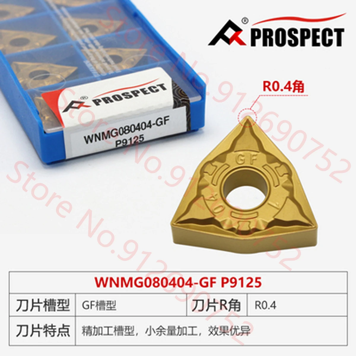 PROSPECT WNMG060404 WNMG080416 WNMG080404 WNMG080408 WNMG080412-PM TM GF P9125 Carbide Insert WNMG Inserts
PROSPECT WNMG060404 WNMG080416 WNMG080404 WNMG080408 WNMG080412-PM TM GF P9125 Carbide Insert WNMG Inserts