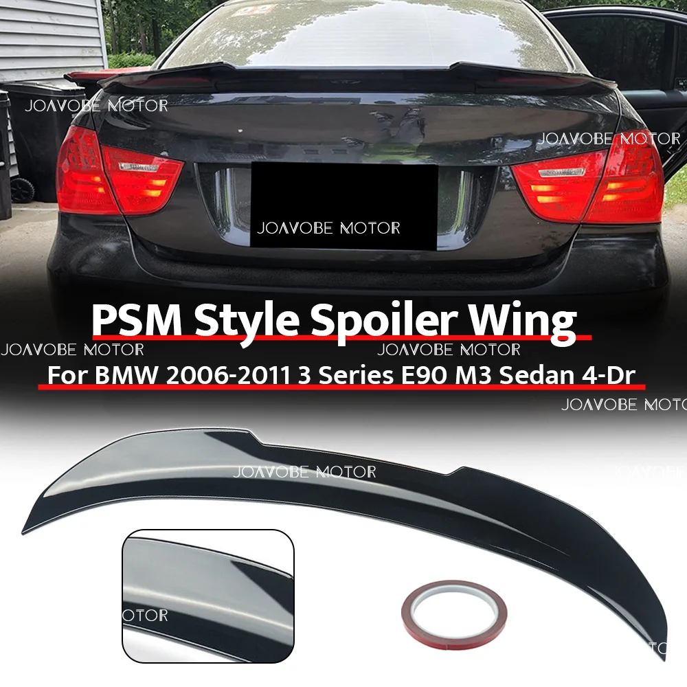 Глянцевый черный задний спойлер в стиле PSM для BMW 3 серии E90 4-дверный седан 2006-2011 годов
Глянцевый черный задний спойлер в стиле PSM для BMW 3 серии E90 4-дверный седан 2006-2011 годов