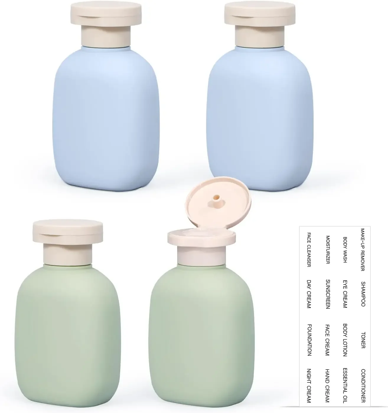 3.4 oz Empty Plastic Squeeze Bottles with Flip Cap for Travel Toiletries, Leakage-Proof Shampoo & Conditioner Containers
3.4 oz Empty Plastic Squeeze Bottles with Flip Cap for Travel Toiletries, Leakage-Proof Shampoo & Conditioner Containers