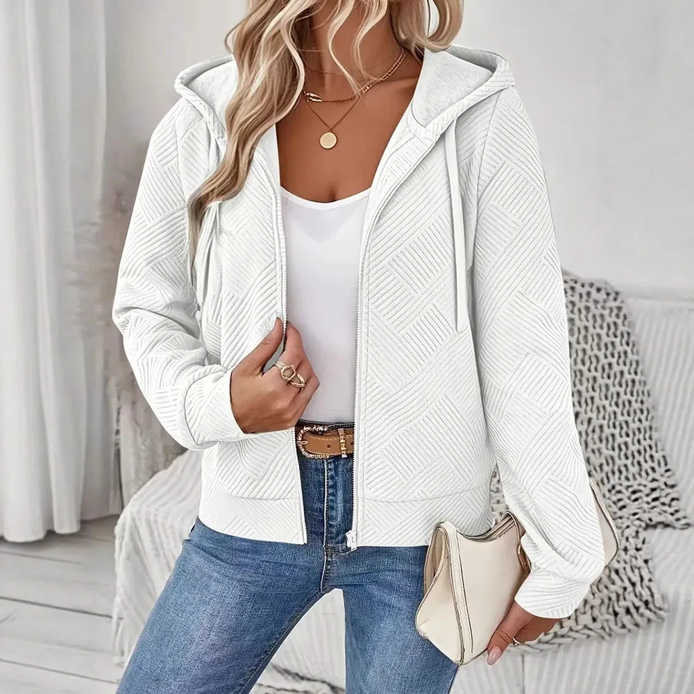 Classic Solid Color Women's Sweatshirt Coat Spring Autumn Long Sleeve Jacket Retro Style Cardigan Hoodie Casual Hooded Outwear
Classic Solid Color Women's Sweatshirt Coat Spring Autumn Long Sleeve Jacket Retro Style Cardigan Hoodie Casual Hooded Outwear