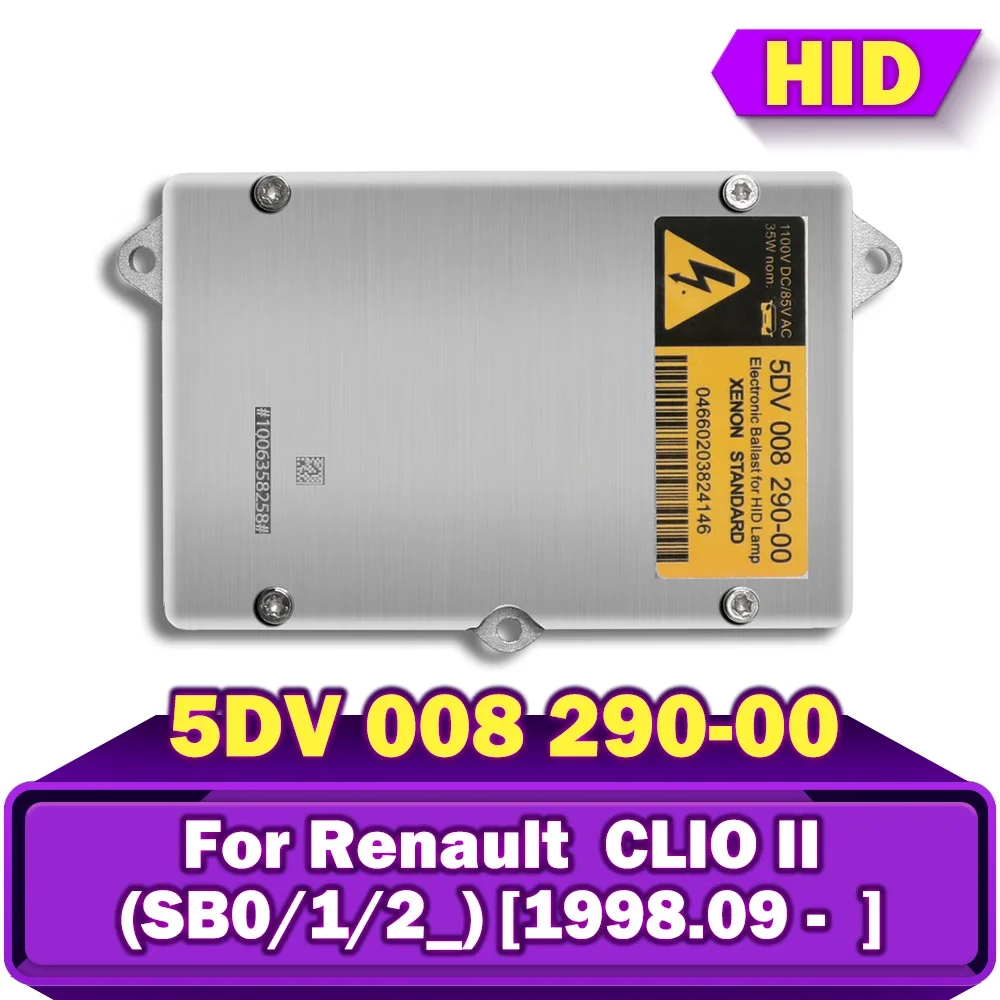 5DV 008 290-00 5ДВ 008290 -00 Ксеноновый балласт HID 5DV 008290 Блок управления автомобиля D2 воспламенитель для Renault CLIO II (BB_, CB_) с 1998.03 гг.
5DV 008 290-00 5ДВ 008290 -00 Ксеноновый балласт HID 5DV 008290 Блок управления автомобиля D2 воспламенитель для Renault CLIO II (BB_, CB_) с 1998.03 гг.