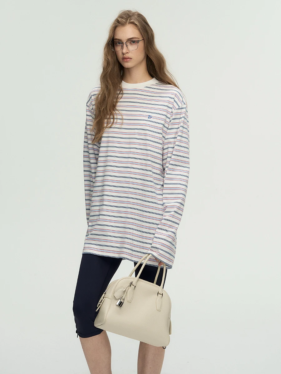 DeeSicile Casual Sle Long Sve T-irt Loose Fit round Ne Striped Pattern Pure Cotton Versatile Comfortable Tee
DeeSicile Casual Sle Long Sve T-irt Loose Fit round Ne Striped Pattern Pure Cotton Versatile Comfortable Tee