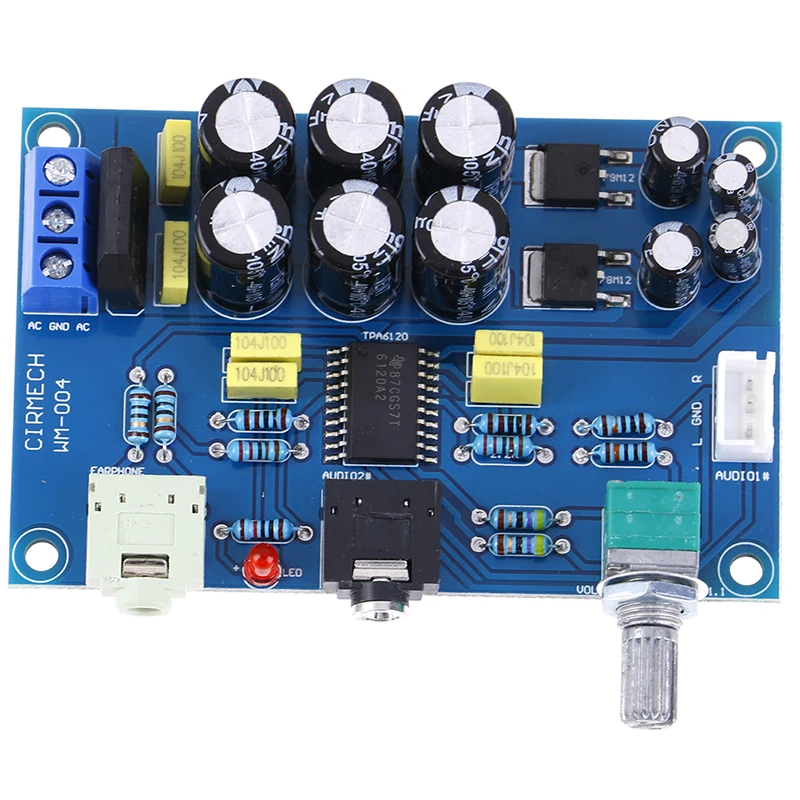 TPA6120 Плата усилителя наушников HiFi TPA6120A2 двухканальный усилитель для наушников
TPA6120 Плата усилителя наушников HiFi TPA6120A2 двухканальный усилитель для наушников