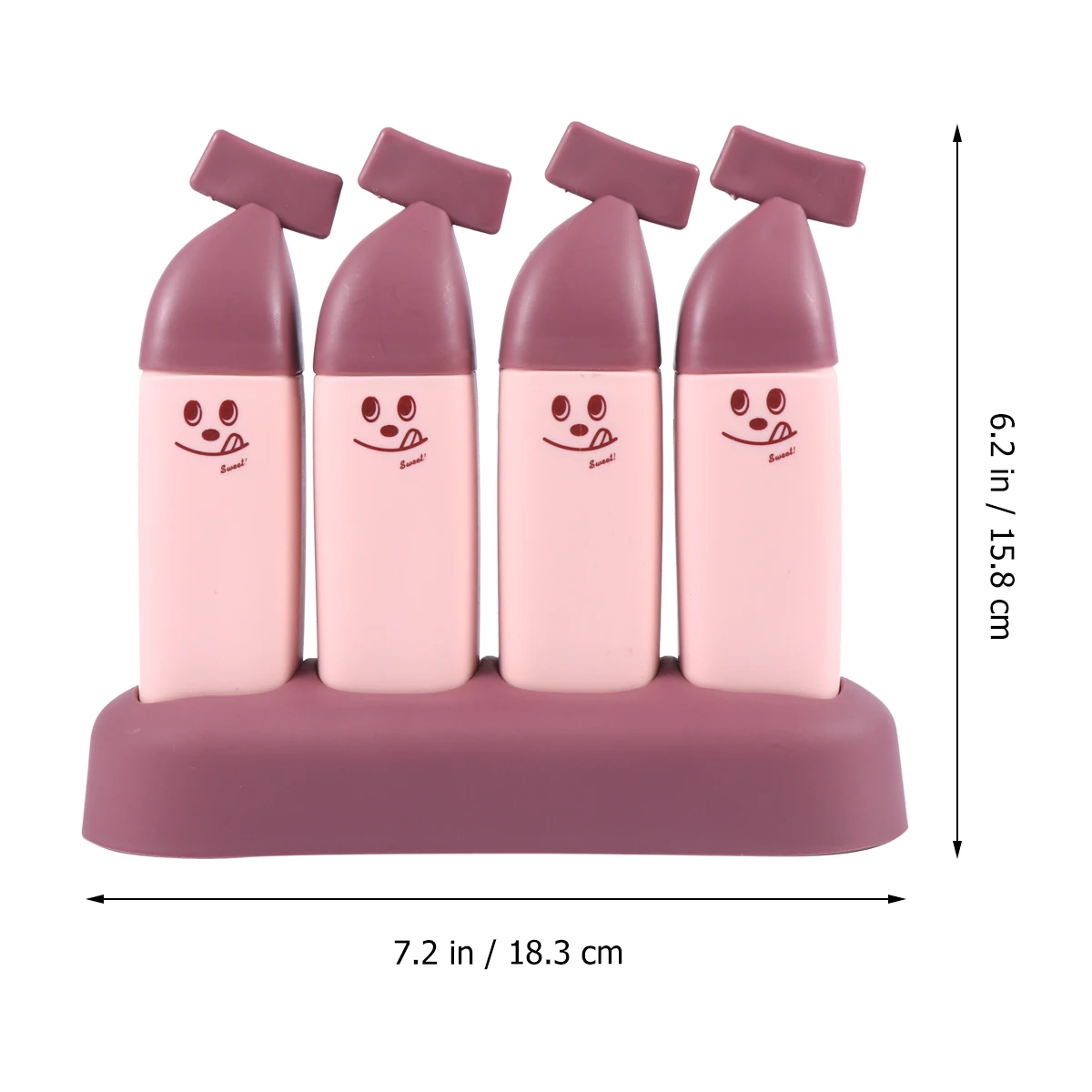 4pcs Ice Cream Mold Banana Shape Kitchen Tool DIY Supplies Plastic Popsicle Mold Homemade Ice Cube Molds Red Pink
4pcs Ice Cream Mold Banana Shape Kitchen Tool DIY Supplies Plastic Popsicle Mold Homemade Ice Cube Molds Red Pink