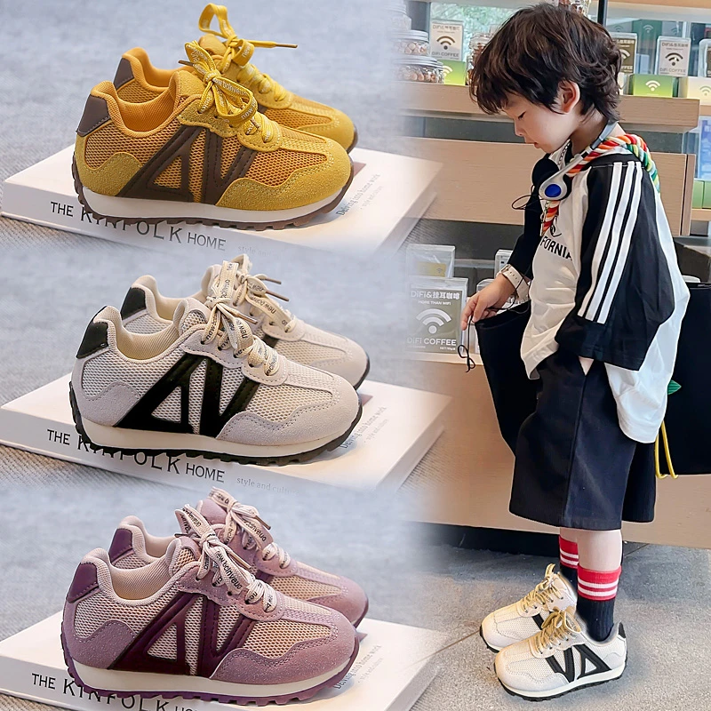Children's Shoes Outdoor Sneakers Yellow Breathable Boys Girls Mesh Shoes Four Seasons Gray Soft Anti-slip Kids Running Shoes
Children's Shoes Outdoor Sneakers Yellow Breathable Boys Girls Mesh Shoes Four Seasons Gray Soft Anti-slip Kids Running Shoes