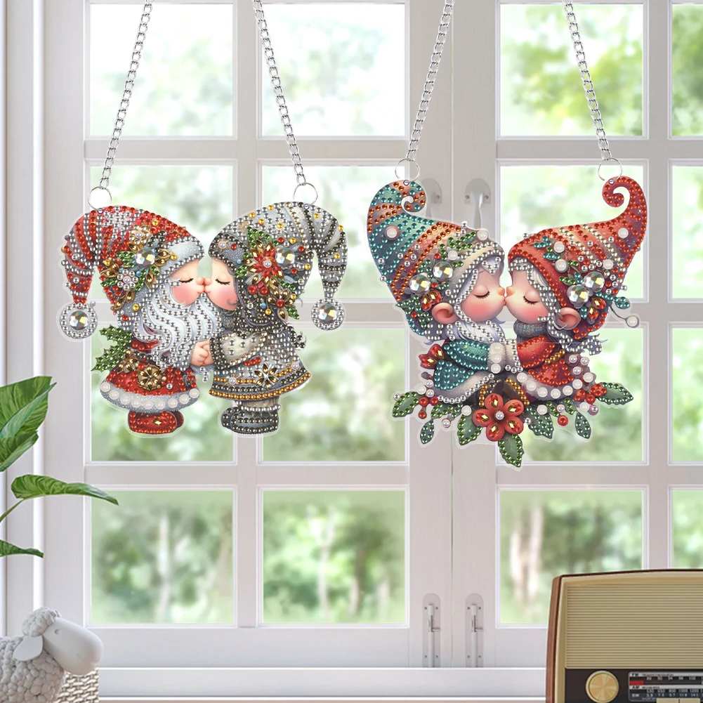 2pcs Gnome 5D DIY Diamond Painting Dots Pendant Rhinestone Diamond Art Window Pendants for Garden Window Decor
2pcs Gnome 5D DIY Diamond Painting Dots Pendant Rhinestone Diamond Art Window Pendants for Garden Window Decor