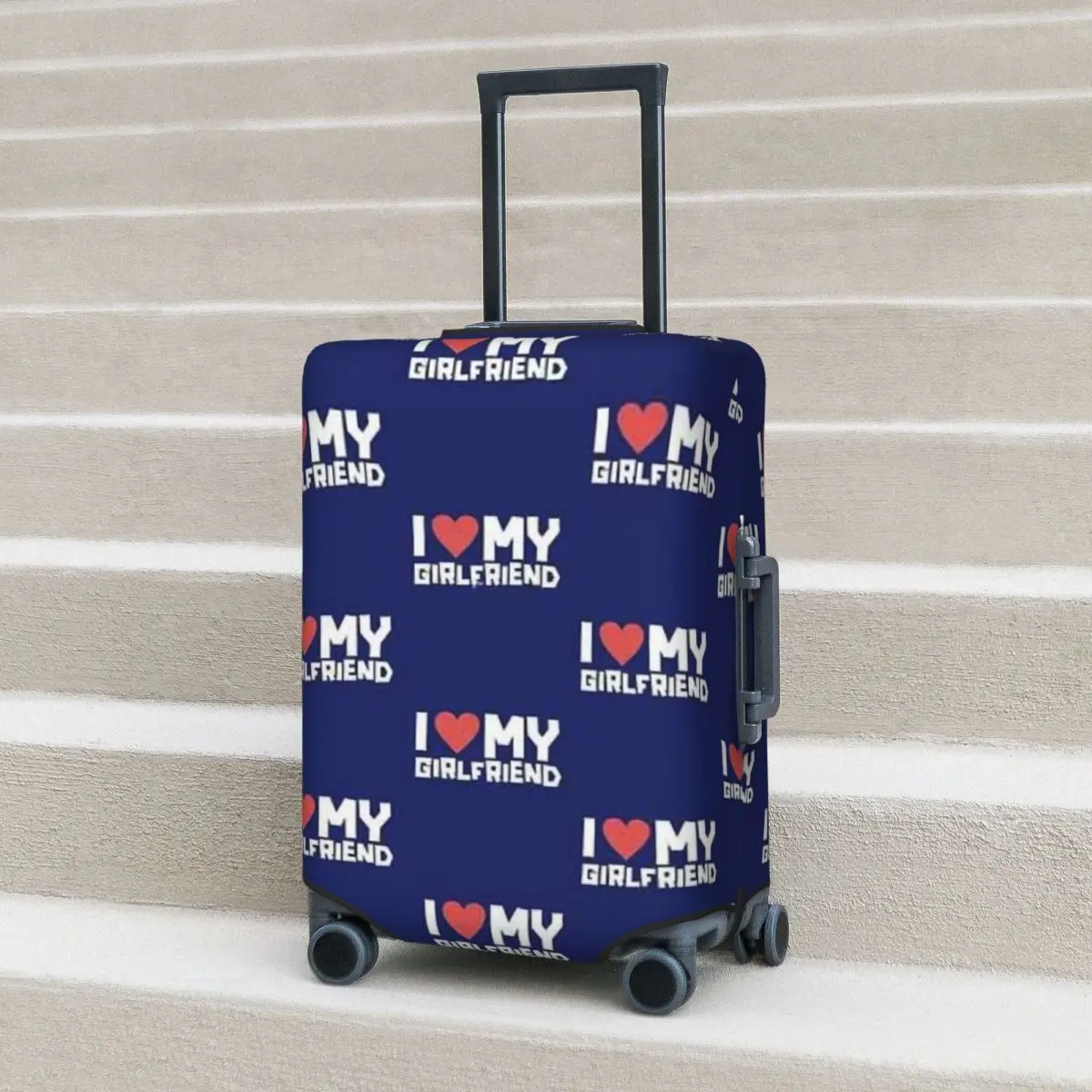 I Love My Funny Girlfriend Awesome Print Cute Gift Suitcase Cover Protection Elastic Trip Luggage Protector Covers for 18-32Inch 
I Love My Funny Girlfriend Awesome Print Cute Gift Suitcase Cover Protection Elastic Trip Luggage Protector Covers for 18-32Inch