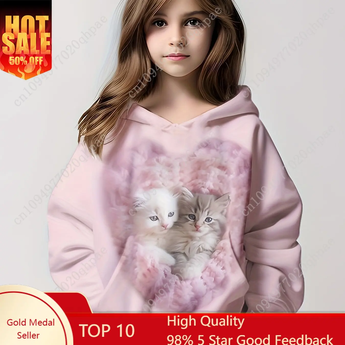 Children's Clothing Hoodies Long Sleeve Cartoon Cat Print Autumn Children Clothes Girl Kawaii Girl Top Outdoor Kids Girl Clothes
Children's Clothing Hoodies Long Sleeve Cartoon Cat Print Autumn Children Clothes Girl Kawaii Girl Top Outdoor Kids Girl Clothes