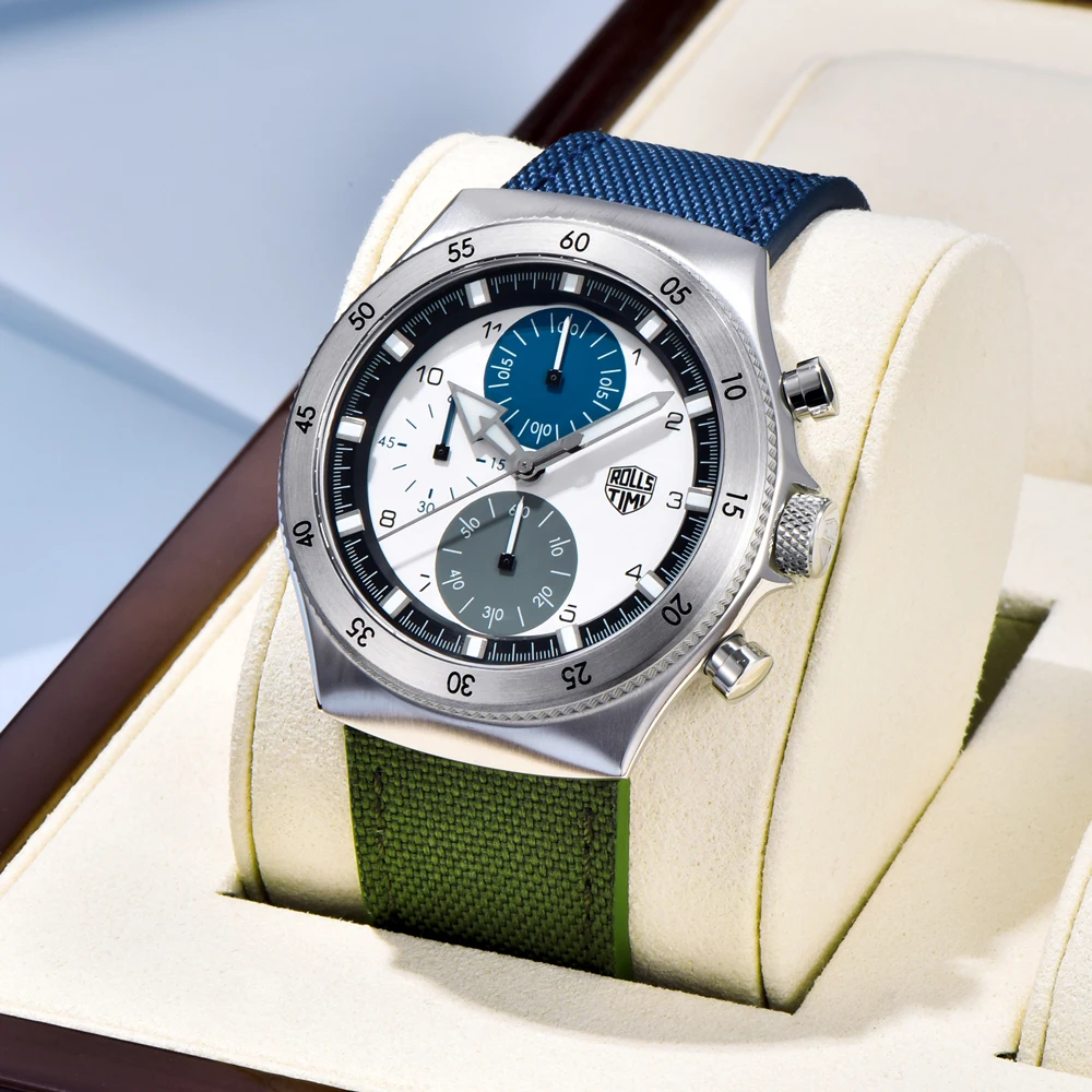 RollsTimi 2025 NEW Men's Watches Luxury Quartz Chronograph Watch for Man Japan VD55 Luminous Sapphire Stainless steel Watch
RollsTimi 2025 NEW Men's Watches Luxury Quartz Chronograph Watch for Man Japan VD55 Luminous Sapphire Stainless steel Watch