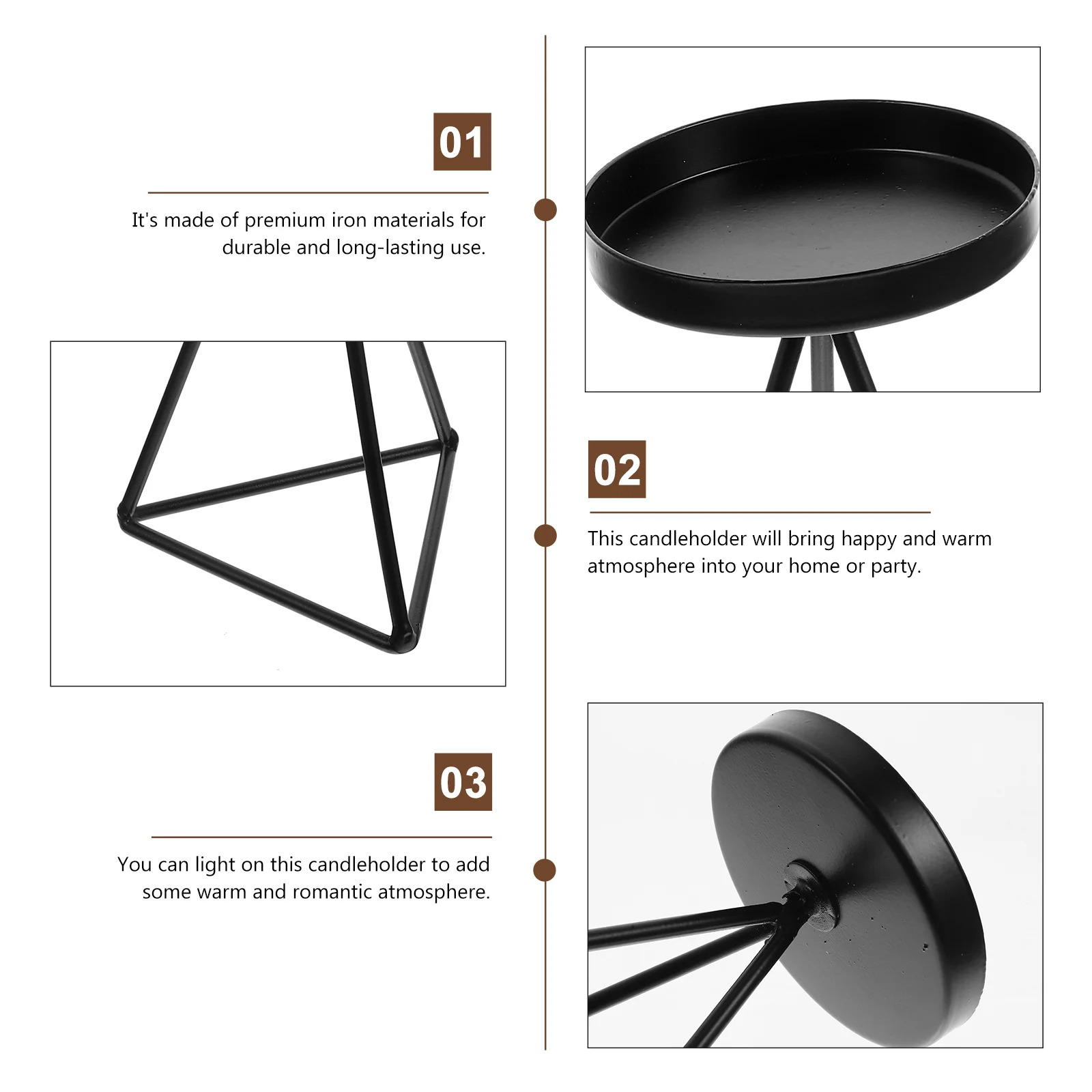 Iron Art Geometric Holder Hollow Design for Home Decor Living Room Bedroom Office Tabletop Decoration Banquet Party
Iron Art Geometric Holder Hollow Design for Home Decor Living Room Bedroom Office Tabletop Decoration Banquet Party