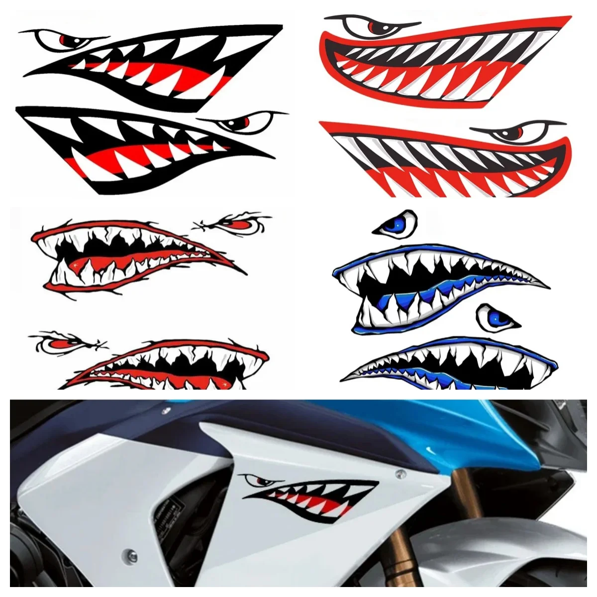 Badass Shark Mouth Vinyl Decals - Waterproof Car Stickers for Truck Motorcycle, Scratch Resistant Auto Decor
Badass Shark Mouth Vinyl Decals - Waterproof Car Stickers for Truck Motorcycle, Scratch Resistant Auto Decor