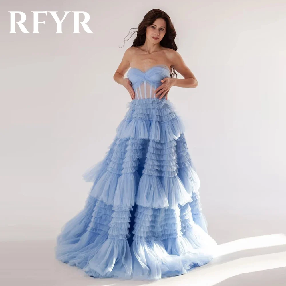 RFYR Blue Prom Dress Sweetheart Evening Party Dresses A Line Dress Floor Length Elegant Vestido Formal Party Gowns Customized
RFYR Blue Prom Dress Sweetheart Evening Party Dresses A Line Dress Floor Length Elegant Vestido Formal Party Gowns Customized
