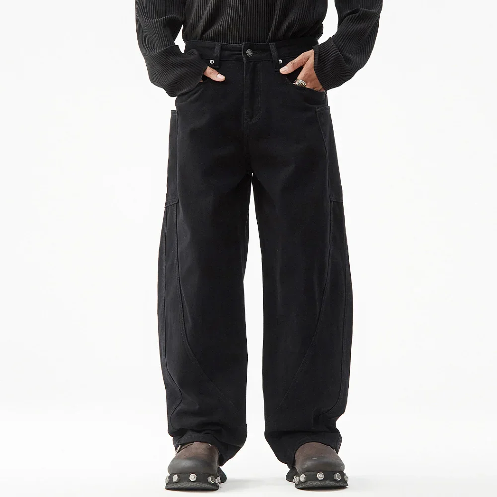 Men Streetwear Fashion Hip Hop Punk Wide Leg Black Pure Cotton Denim Splice Jeans Pants Cityboy Plus Size Baggy Jeans Trousers
Men Streetwear Fashion Hip Hop Punk Wide Leg Black Pure Cotton Denim Splice Jeans Pants Cityboy Plus Size Baggy Jeans Trousers
