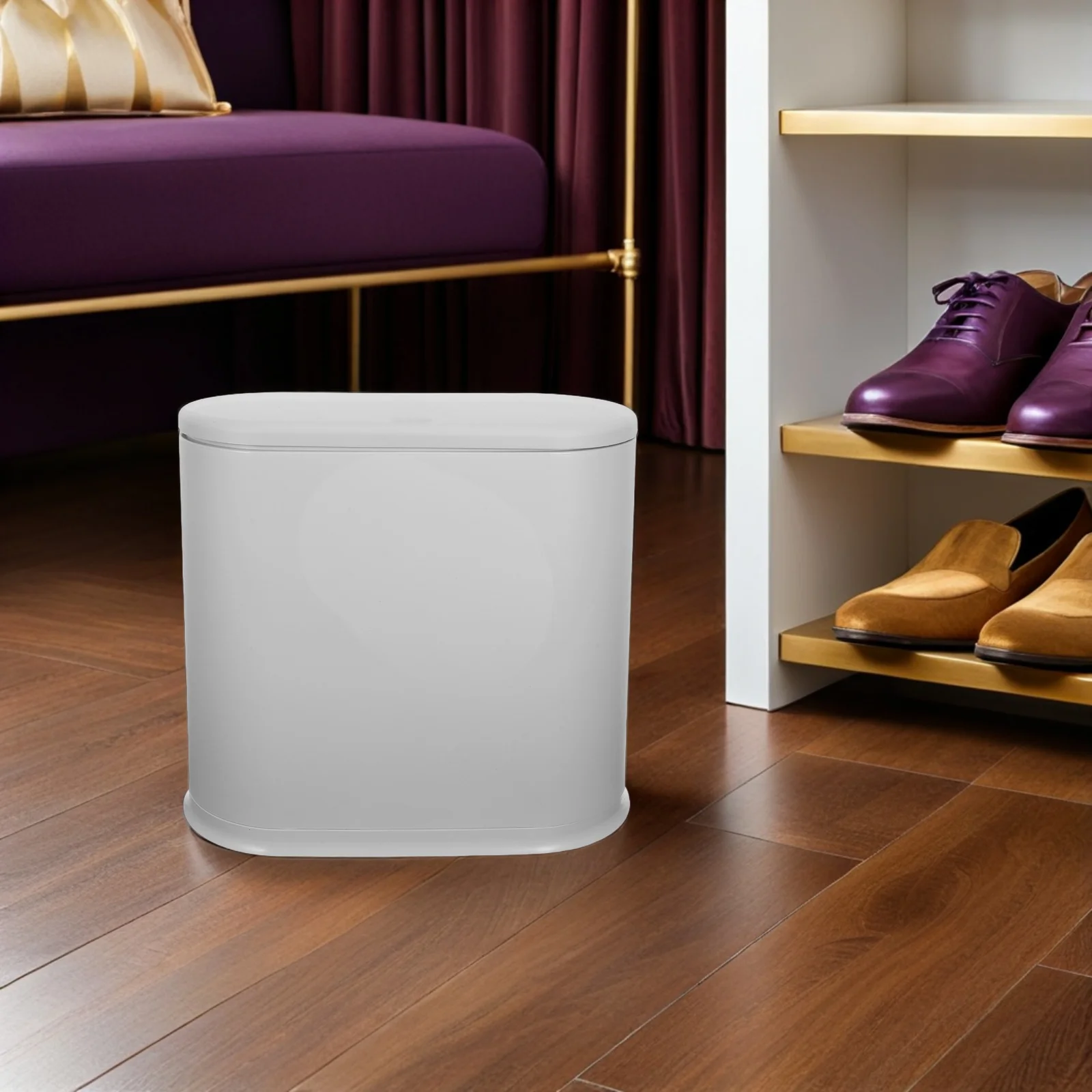 15L Small Trash Can Kitchen Slim Press Top Lid Garbage Bin Bathroom Waste Basket Space Saving Plastic Small Kitchen Trash Can
15L Small Trash Can Kitchen Slim Press Top Lid Garbage Bin Bathroom Waste Basket Space Saving Plastic Small Kitchen Trash Can
