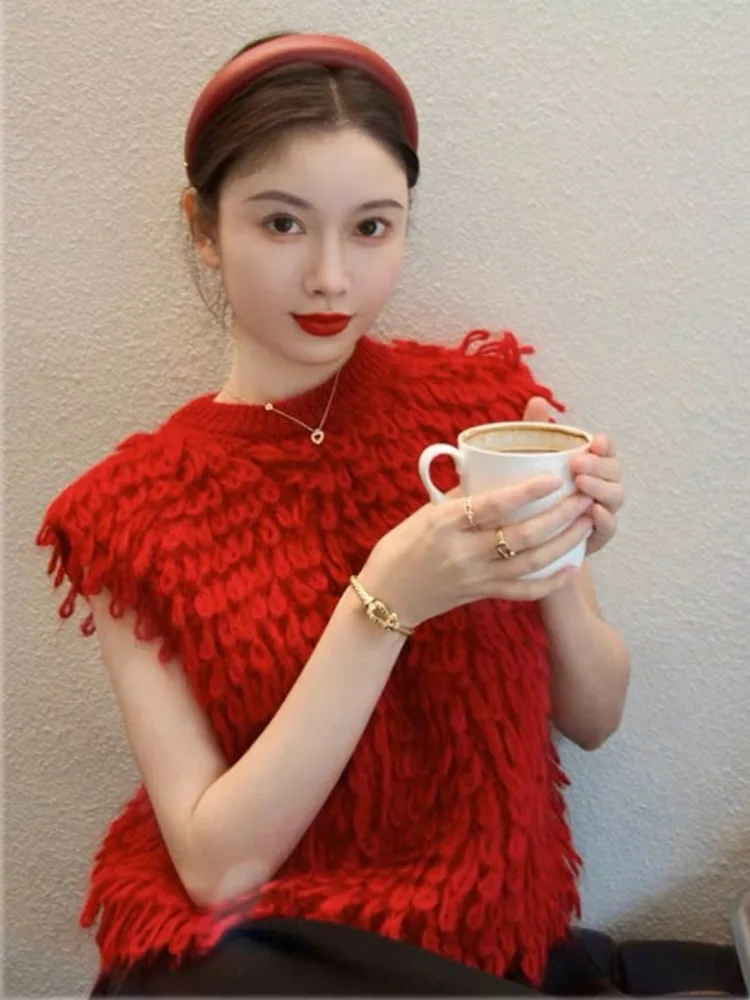 Sweater Vest Sueter Mujer Invierno Knitted Vest for Women Fashion Sleeveless Pullover Jumper
Sweater Vest Sueter Mujer Invierno Knitted Vest for Women Fashion Sleeveless Pullover Jumper