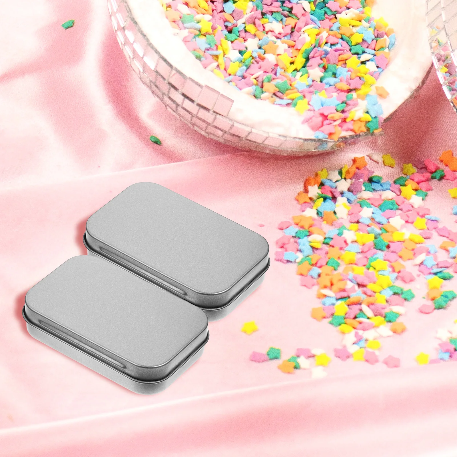 5Pcs Matte Finish Hinged Tin Box Small Tinplate Storage Container With Lid For Pills Cards Trinkets Portable Candy Box
5Pcs Matte Finish Hinged Tin Box Small Tinplate Storage Container With Lid For Pills Cards Trinkets Portable Candy Box