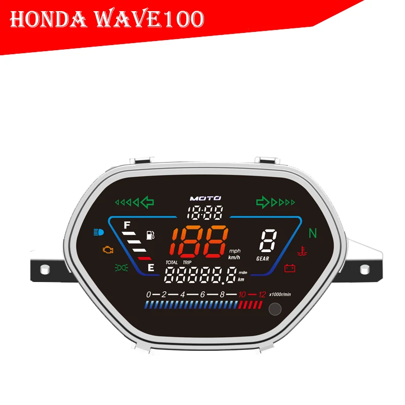 Modification Waterproof Digital Meter Motorcycle Rpm Meter for Motorcycles Wave 100
Modification Waterproof Digital Meter Motorcycle Rpm Meter for Motorcycles Wave 100
