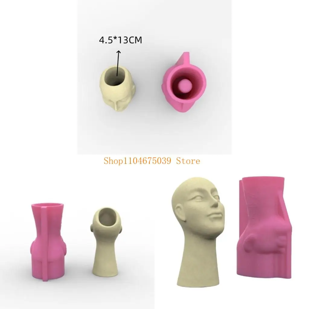 5asd Silicone Flower Vase Mold Human Face Flexible Ornament Molds Silicone Flowerpot Mold Suitable for Crafting Planter
5asd Silicone Flower Vase Mold Human Face Flexible Ornament Molds Silicone Flowerpot Mold Suitable for Crafting Planter