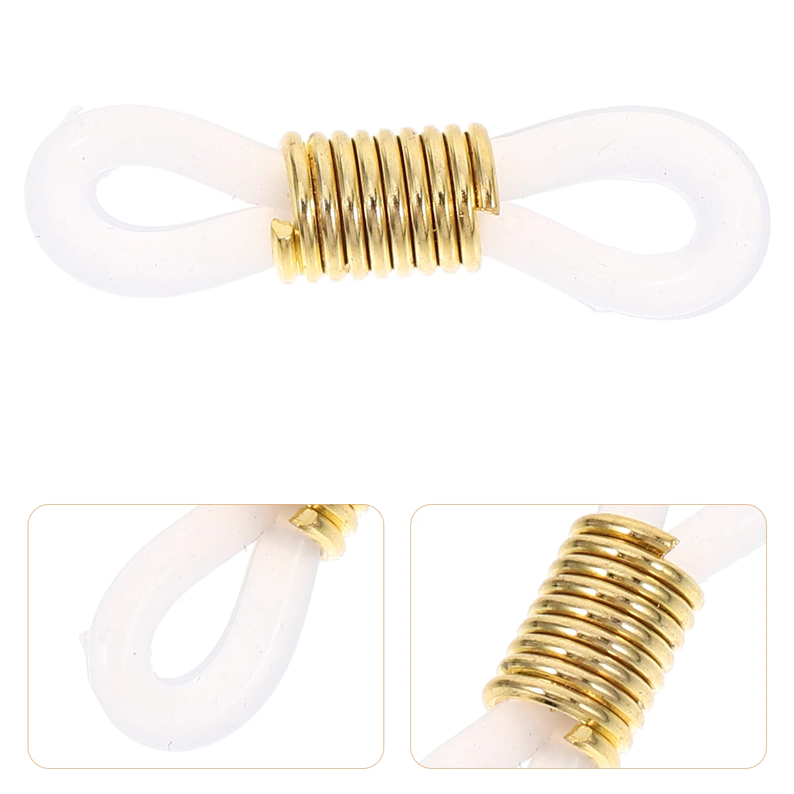 100 pcs Eyeglass Chain Ends Anti-Slip Silicone Connectors Glasses Chain Holder Cord Retainer For Eyeglasses Sunglasses
100 pcs Eyeglass Chain Ends Anti-Slip Silicone Connectors Glasses Chain Holder Cord Retainer For Eyeglasses Sunglasses