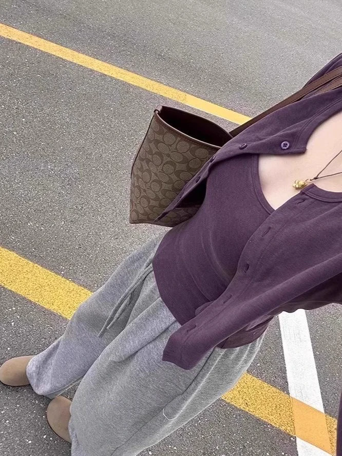 Женский кардиган ort Sve Long Body Slim Fit, комплект из двух предметов, ранняя осень, корейская верхняя одежда с фиолетовыми бретелями, вязаный топ
Женский кардиган ort Sve Long Body Slim Fit, комплект из двух предметов, ранняя осень, корейская верхняя одежда с фиолетовыми бретелями, вязаный топ