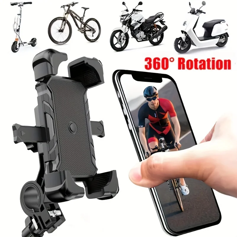 1 Automatic Locking Bicycle Mobile Phone Holder: Suitable for Electric Bicycle Handlebar Navigation Mobile Phone Holder.
1 Automatic Locking Bicycle Mobile Phone Holder: Suitable for Electric Bicycle Handlebar Navigation Mobile Phone Holder.