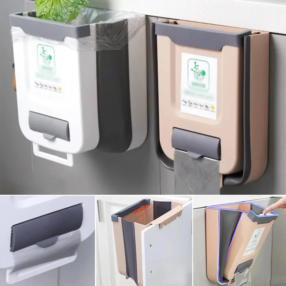 1PC Kitchen Trash Bin Wall Mounted Folding Cabinet Rubbish Waste Bin Plastic Hanging Trash Can for Kitchen Bathroom Trash Can
1PC Kitchen Trash Bin Wall Mounted Folding Cabinet Rubbish Waste Bin Plastic Hanging Trash Can for Kitchen Bathroom Trash Can