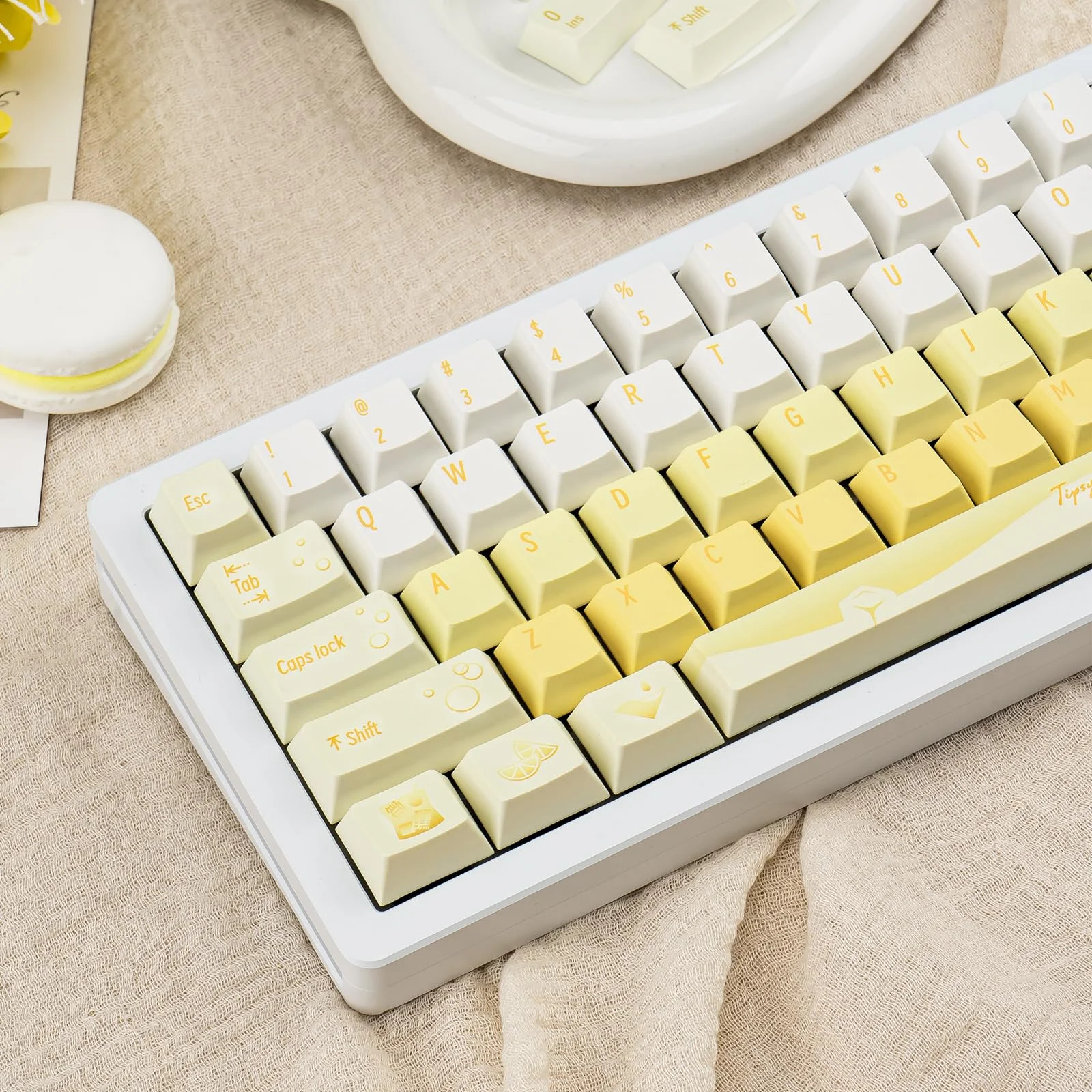 130 Keys Minimalist Yellow Keycap Cherry Profile PBT Keycap White Five Sided Dye Sublimation Thick Custom Keyboard Cap
130 Keys Minimalist Yellow Keycap Cherry Profile PBT Keycap White Five Sided Dye Sublimation Thick Custom Keyboard Cap
