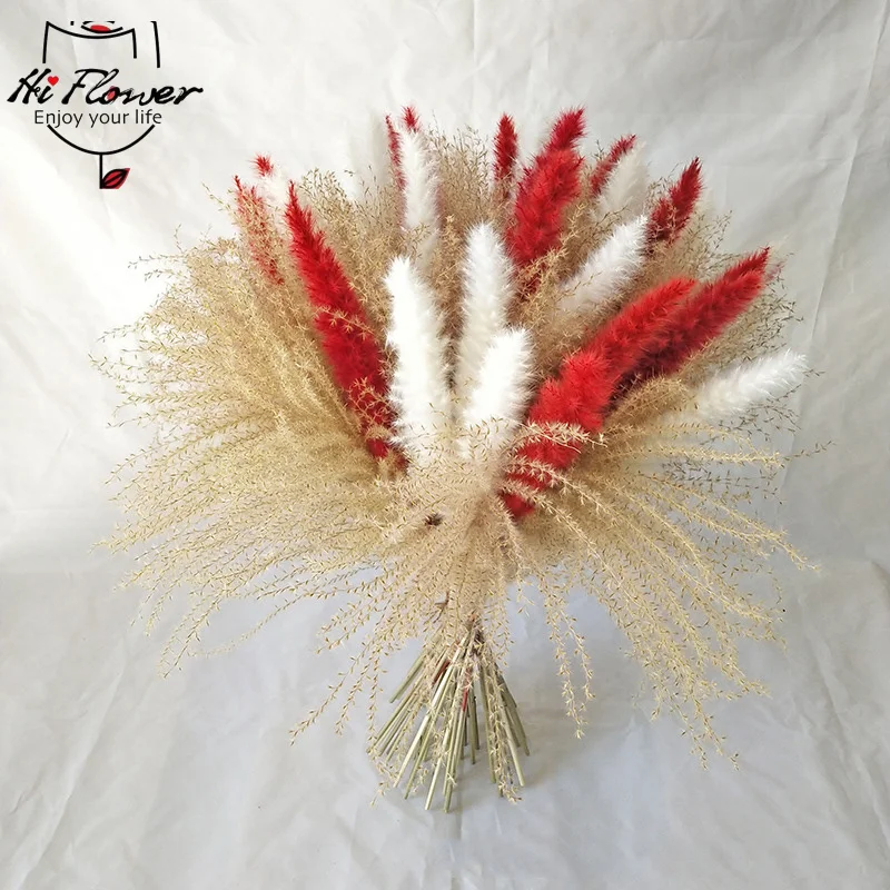 50pcs Natural White Pampas Grass Dried Flowers Bouquet Wedding Country Arrangement Decoration Reeds Rabbit Tail Boho Home Decor
50pcs Natural White Pampas Grass Dried Flowers Bouquet Wedding Country Arrangement Decoration Reeds Rabbit Tail Boho Home Decor