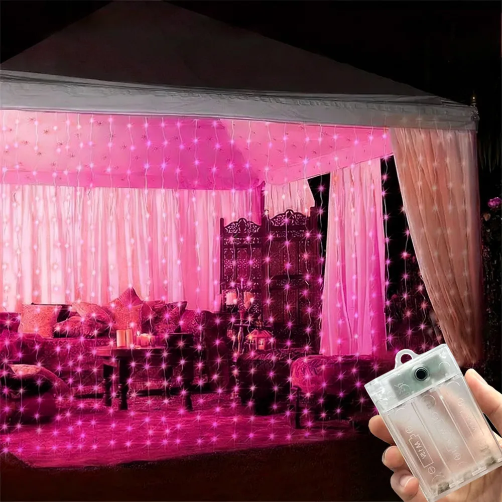 3/6M LED Curtain Light String Wedding Birthday Party Decor Battery Power Ramadan Decoration for Home Valentine's Day Eid Mubarak
3/6M LED Curtain Light String Wedding Birthday Party Decor Battery Power Ramadan Decoration for Home Valentine's Day Eid Mubarak