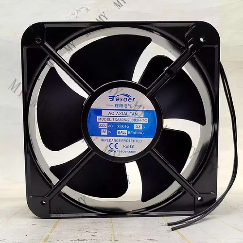 TT 1 pcs for TESOER Fan TXA60S-200B2H-TC AC220V 20060 20cm cabinet fan AC axial fan #
TT 1 pcs for TESOER Fan TXA60S-200B2H-TC AC220V 20060 20cm cabinet fan AC axial fan #