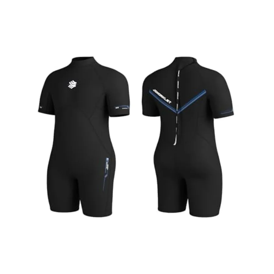 Plus Size Wetsuit for Women and Men, 3mm Neoprene Back Zip Shorty Wetsuit in Black with UV Protection and Flexibility
Plus Size Wetsuit for Women and Men, 3mm Neoprene Back Zip Shorty Wetsuit in Black with UV Protection and Flexibility