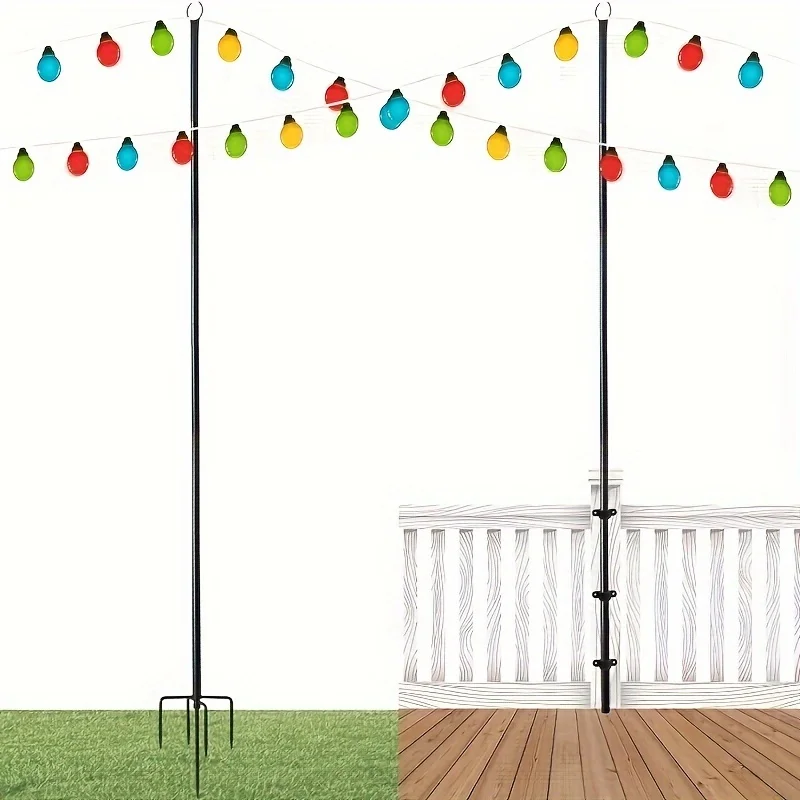 2 Pack Adjustable Outdoor Metal String Light Poles Lighting Stand to Hang LED Lights for Outside, Backyard Accessories, Garden,
2 Pack Adjustable Outdoor Metal String Light Poles Lighting Stand to Hang LED Lights for Outside, Backyard Accessories, Garden,