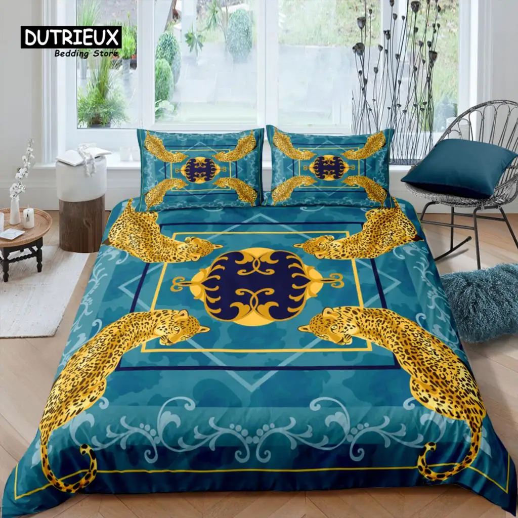 Home Living Luxury 3D Gold Leopard Bedding Set Bohemia Duvet Cover Pillowcase Queen and King EU/US/AU/UK Size Comforter Bedding
Home Living Luxury 3D Gold Leopard Bedding Set Bohemia Duvet Cover Pillowcase Queen and King EU/US/AU/UK Size Comforter Bedding