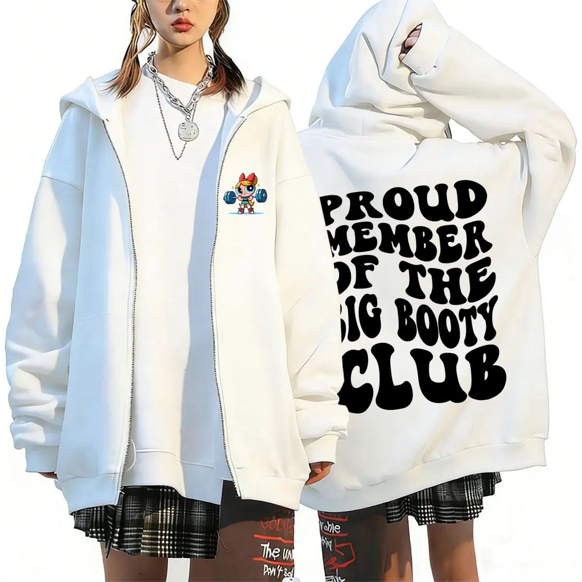 Proud Member of The Big Booty Club Funny Gym Pump Cover Zipper Hoodie Men Women Fitness Casual Fleece Zip Up Jacket Sweatshirt
Proud Member of The Big Booty Club Funny Gym Pump Cover Zipper Hoodie Men Women Fitness Casual Fleece Zip Up Jacket Sweatshirt