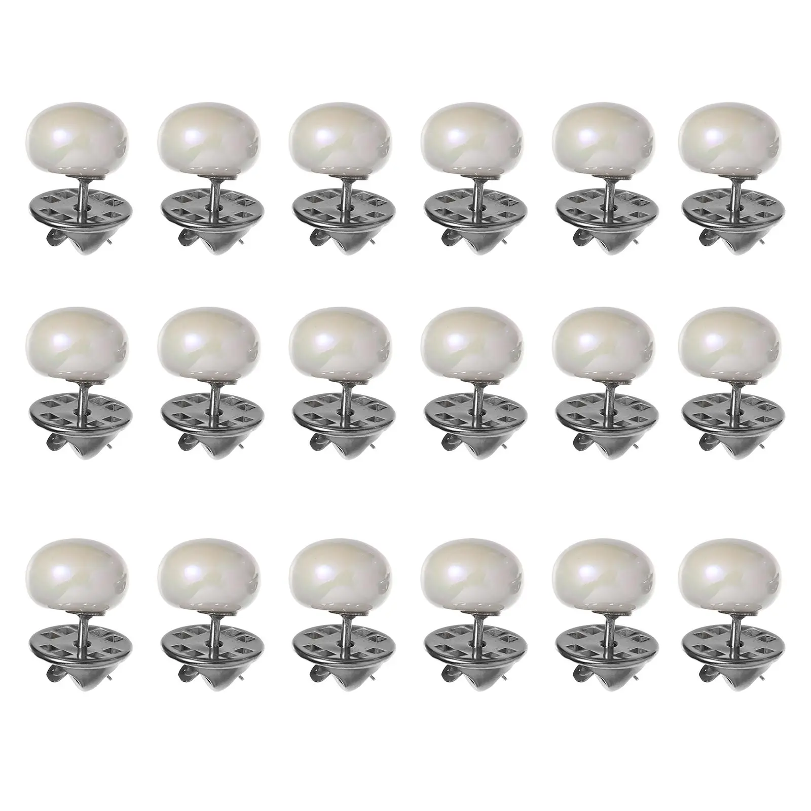 20 Pcs Pearl Buttons Boutonniere Pins Replacement Metal Nail-free Brooch Safety for Women Work
20 Pcs Pearl Buttons Boutonniere Pins Replacement Metal Nail-free Brooch Safety for Women Work
