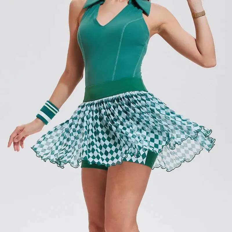 Summer Checkered Sports Women S Tennis Anti Light Light Breathable Mesh Yarn Running Badminton Fiess Skirt Skorts
Summer Checkered Sports Women S Tennis Anti Light Light Breathable Mesh Yarn Running Badminton Fiess Skirt Skorts