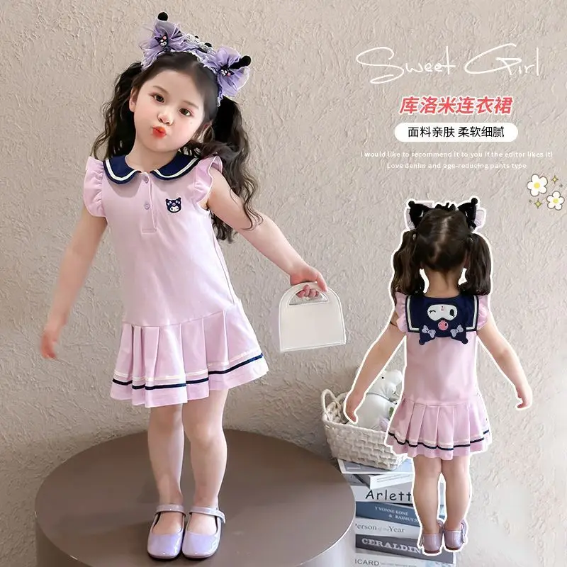 Girly Heart Kuromi Anime Kawaii Sanrio Ins Fashion Short Sleeve Shirt Dress Cute Cartoon Baby Skirt Clothes Lovely Gifts for Kid
Girly Heart Kuromi Anime Kawaii Sanrio Ins Fashion Short Sleeve Shirt Dress Cute Cartoon Baby Skirt Clothes Lovely Gifts for Kid