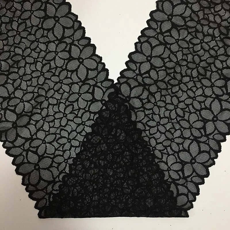20Y/lot Black Floral Embroidered Stretch Elastic Lace Trims For Sewing Underwear Bra Dance Dress Clothes Accessories
20Y/lot Black Floral Embroidered Stretch Elastic Lace Trims For Sewing Underwear Bra Dance Dress Clothes Accessories