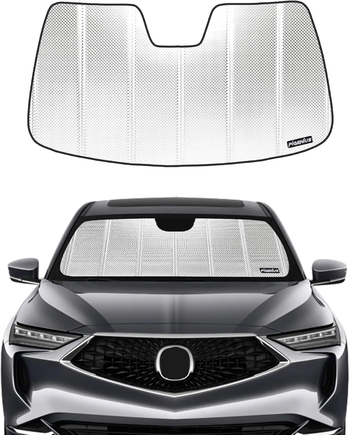 Windshield Sun Shade for Acura MDX 2022-2026 - Reflective Aluminum Film Front Sunshade
Windshield Sun Shade for Acura MDX 2022-2026 - Reflective Aluminum Film Front Sunshade