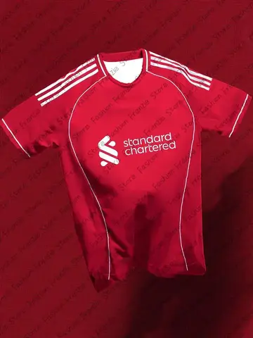 Men's Sport T-shirt Liverpool Vintage Design Edition Football Jersey Fashion Sports Jerseys Casual Women Kids Tshirt Tops