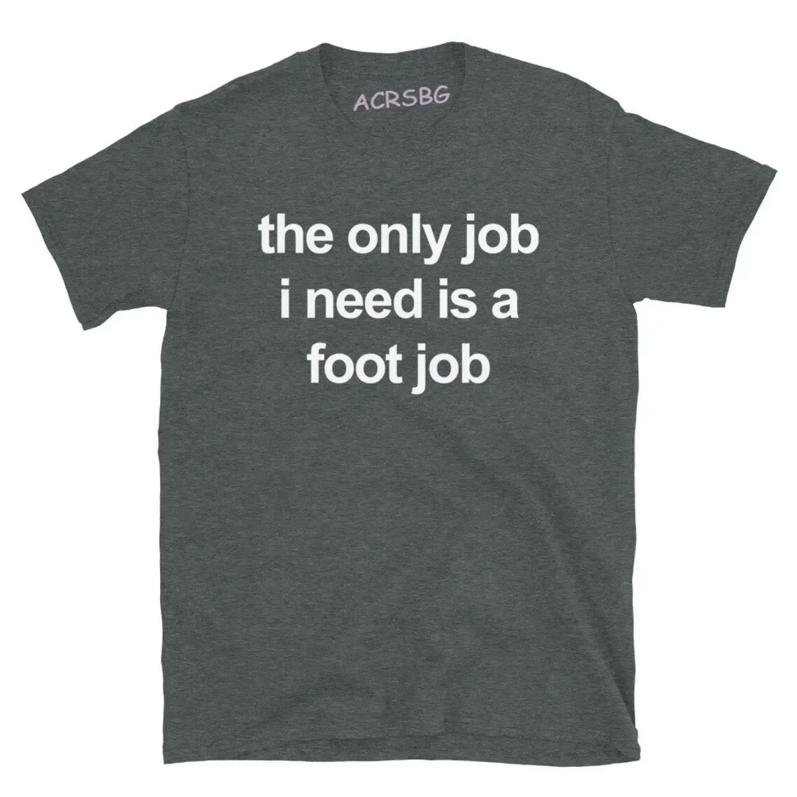 The Only Job I Need Is A Foot Job Мужчины Женщины Футболка с круглым вырезом и буквами Топ Хлопковая футболка Винтаж Harajuku Одежда большого размера
The Only Job I Need Is A Foot Job Мужчины Женщины Футболка с круглым вырезом и буквами Топ Хлопковая футболка Винтаж Harajuku Одежда большого размера