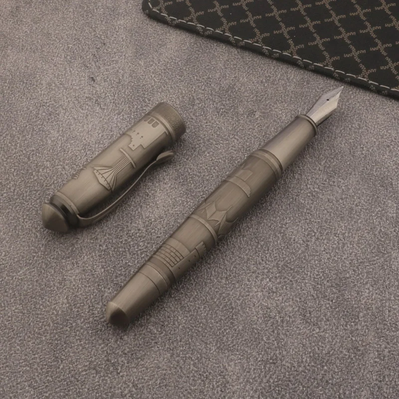 Luxury Fuliwen Fountain Pen Huge Size Egypt Mars Brass Ink Pen M NIb Converter Filler Stationery Office school supplies Pens
Luxury Fuliwen Fountain Pen Huge Size Egypt Mars Brass Ink Pen M NIb Converter Filler Stationery Office school supplies Pens