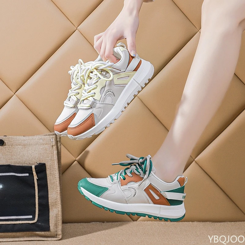 Новая весенняя повседневная дышащая женская обувь, модные универсальные кроссовки, увеличивающие рост, женская обувь для бега на толстой подошве
Новая весенняя повседневная дышащая женская обувь, модные универсальные кроссовки, увеличивающие рост, женская обувь для бега на толстой подошве