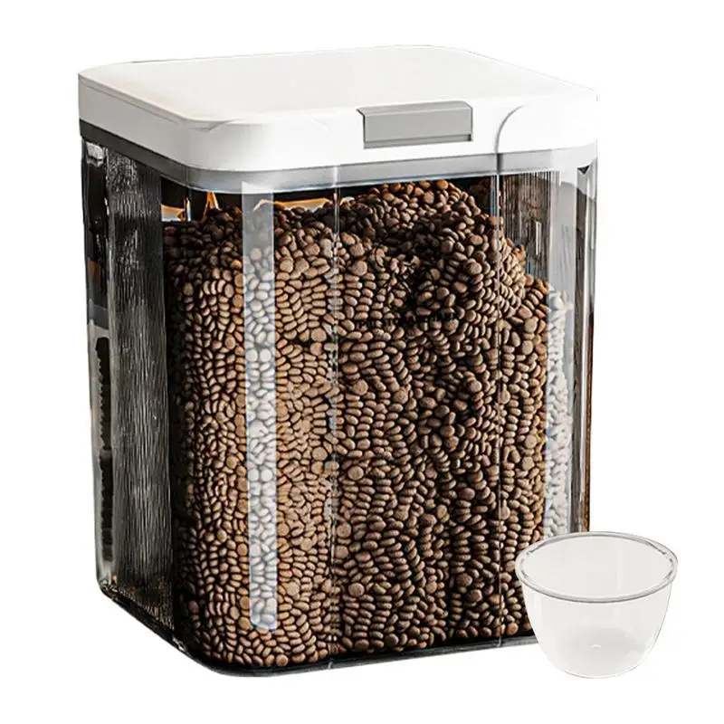 Cat Food Bin Easy Access Dog Food Container Airtight Transparent Stackable 5L Bucket for Homes Pantries Kitchens Organizing
Cat Food Bin Easy Access Dog Food Container Airtight Transparent Stackable 5L Bucket for Homes Pantries Kitchens Organizing