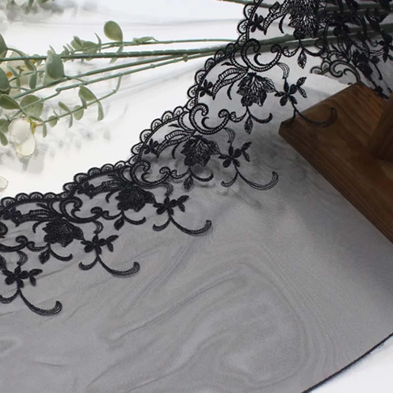 31Yards Exquisite Black Embroidery Lace Trim For Clothing Accessories Dress Sewing Applique Costume Lace Fabrics Wedding New
31Yards Exquisite Black Embroidery Lace Trim For Clothing Accessories Dress Sewing Applique Costume Lace Fabrics Wedding New
