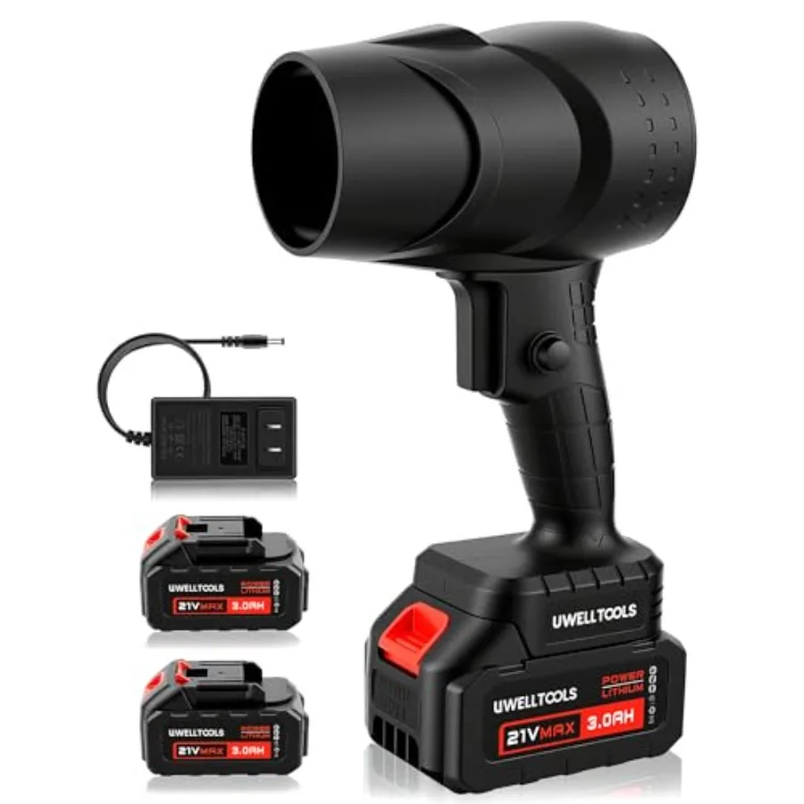 Cordless Leaf Blower - 350000 RPM Handheld Design Leaf Blower with 2 X 3.0AH Batteries and Fast Charger Lightweight Dust Blower
Cordless Leaf Blower - 350000 RPM Handheld Design Leaf Blower with 2 X 3.0AH Batteries and Fast Charger Lightweight Dust Blower