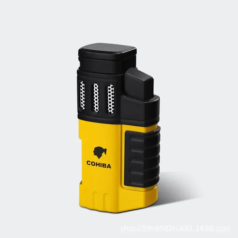 Синее пламя COHIBA, прикуриватель синего цвета для сигар, ветрозащитная турбинная струя для сварки, Открыватель с острыми отверстиями, мужской подарок
Синее пламя COHIBA, прикуриватель синего цвета для сигар, ветрозащитная турбинная струя для сварки, Открыватель с острыми отверстиями, мужской подарок